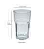 Set of 6 Transparent Water Glass