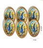 Blue Iron Gladiolus harmony (Set of 6) Coasters