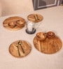 Set of 8 Acacia Wood Dinner Set