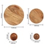 Set of 8 Acacia Wood Dinner Set