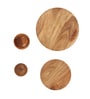 Set of 8 Acacia Wood Dinner Set