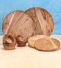 Set of 8 Acacia Wood Dinner Set