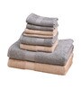 Multicolor Solid 500 GSM Cotton Towel Sets (Set of 8)