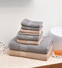 Multicolor Solid 500 GSM Cotton Towel Sets (Set of 8)