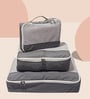 Set of 8 Grey Nylon Cloth Packing Bag Storage Pouch