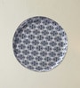 Set of 8 Indigo Pattern Metallic Wall Plates