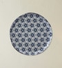 Set of 8 Indigo Pattern Metallic Wall Plates