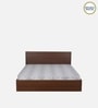 Seto King Size Bed in Planked Walnut Finish