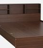 Seto King Size Bed In Planked Walnut Finish