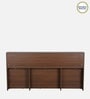 Seto King Size Bed In Planked Walnut Finish