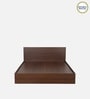 Seto King Size Bed in Planked Walnut Finish