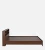 Seto King Size Bed In Planked Walnut Finish