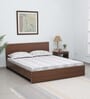 Seto King Size Bed in Planked Walnut Finish