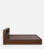Seto King Size Bed in Planked Walnut Finish with Box Storage & Headboard Storage