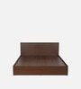 Seto King Size Bed in Planked Walnut Finish with Box Storage