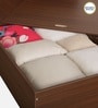 Seto King Size Bed in Planked Walnut Finish with Box Storage