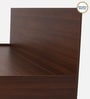 Seto King size Bed in Planket Walnut Finish With Full Hydraulic Storage
