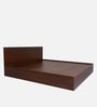 Seto King size Bed in Planket Walnut Finish With Full Hydraulic Storage