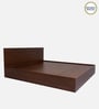 Seto King size Bed in Planket Walnut Finish With Full Hydraulic Storage