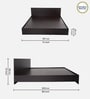 Seto King Size Bed in Wenge Finish