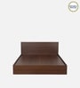 Seto Queen Size Bed in Planked Walnut finish