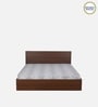 Seto Queen Size Bed in Planked Walnut finish