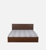 Seto Queen Size Bed in Planked Walnut finish