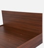 Seto Queen Size Bed In Planket Walnut Finish With Hydraulic Box Storage