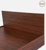 Seto Queen size Bed in Planket Walnut Finish With Hydraulic Box Storage