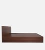 Seto Queen size Bed in Planket Walnut Finish With Hydraulic Box Storage