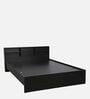 Seto Queen Size Bed in Wenge finish with Headboard Storage