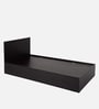 Seto Single Bed In Wenge Finish With Box Storage Seto Single Bed In Wenge Finish With Box Storage
