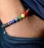 Seven Chakra and Lava Stone 8mm Bracelet