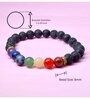 Seven Chakra and Lava Stone 8mm Bracelet