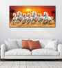 Seven Horses Running At Sunrise Premium Canvas Wall Painting