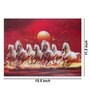 Seven Running Horse Painting, Wall Art Print 5D/3D Poster for Home
