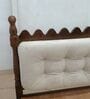 Sevilla Upholstered King Size Bed In Walnut Finish Without Storage