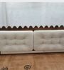 Sevilla Upholstered Queen Size Bed In Walnut Finish Without Storage