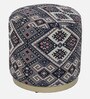 Seville Fabric Pouffe In Multi Colour