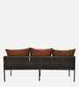 Seville Rope 3+1+1 Sofa Set In Cream Beige And Brown Finish