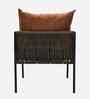 Seville Rope 3+1+1 Sofa Set In Cream Beige And Brown Finish