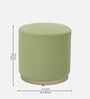 Seville Velvet Pouffe In Lime Green Colour
