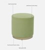 Seville Velvet Pouffe In Lime Green Colour