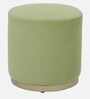 Seville Velvet Pouffe In Lime Green Colour