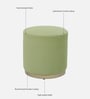 Seville Velvet Pouffe In Lime Green Colour