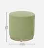 Seville Velvet Pouffe In Lime Green Colour