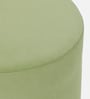 Seville Velvet Pouffe In Lime Green Colour