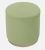 Seville Velvet Pouffe In Lime Green Colour
