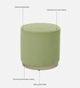 Seville Velvet Pouffe In Lime Green Colour