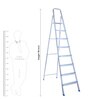 8 Steps 8.1 ft Aluminium Step Ladder